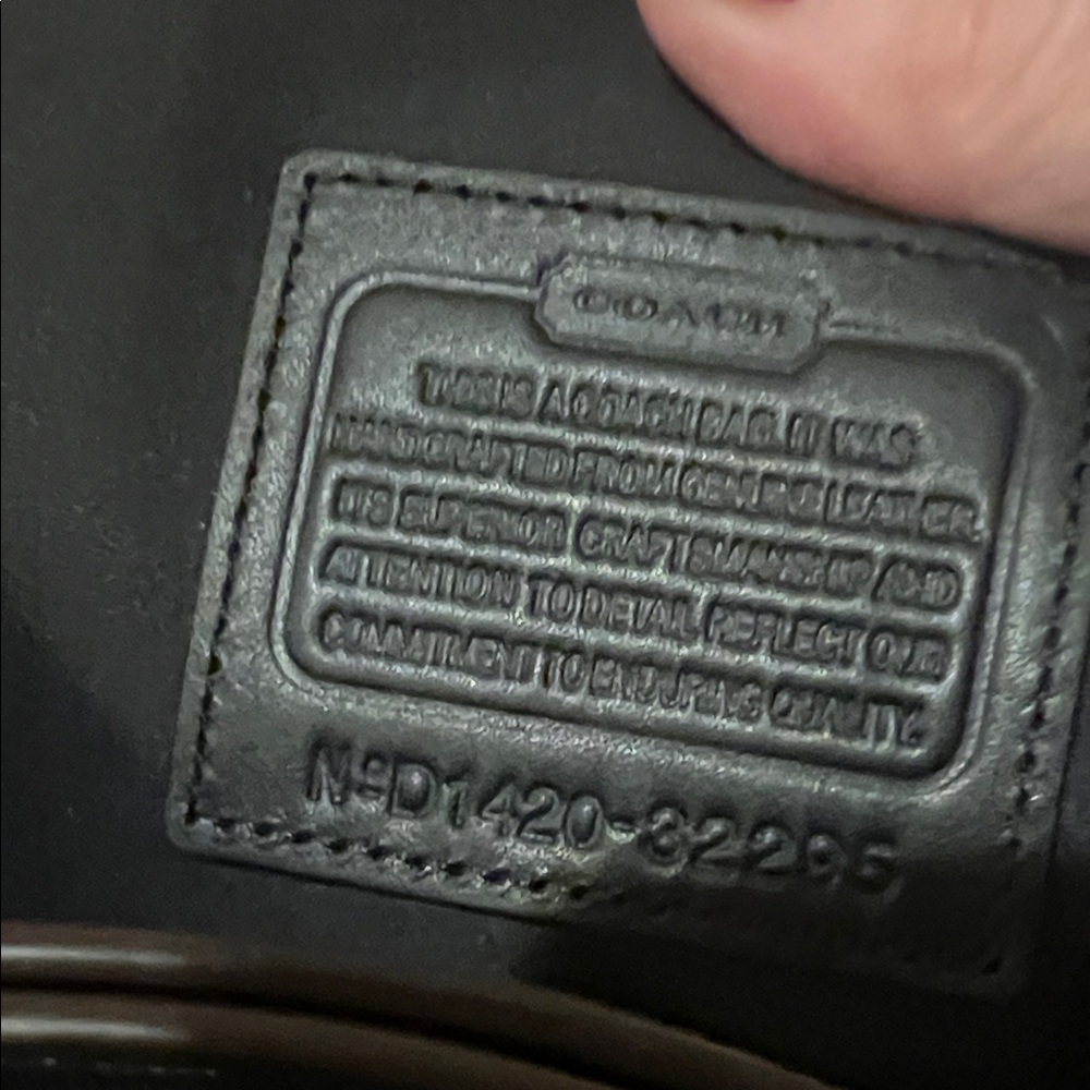 FINAL PRICE COACH Tan Leather/Suede Large Burrough Bag - Picture 14 of 16